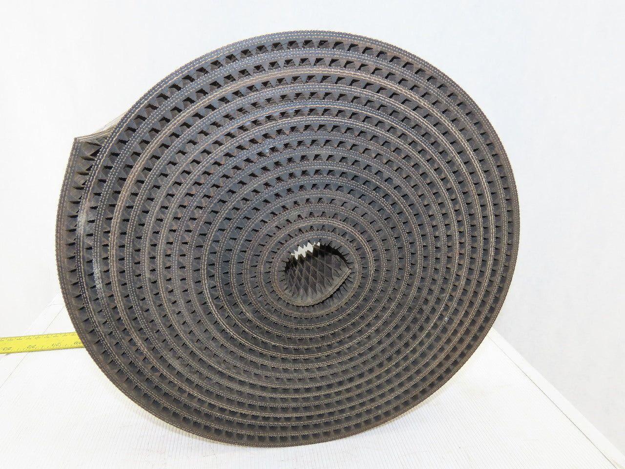 3" Woven Back 3 Ply Diamond Cleat Incline Decline 9/32"T Conveyor Belt 29'