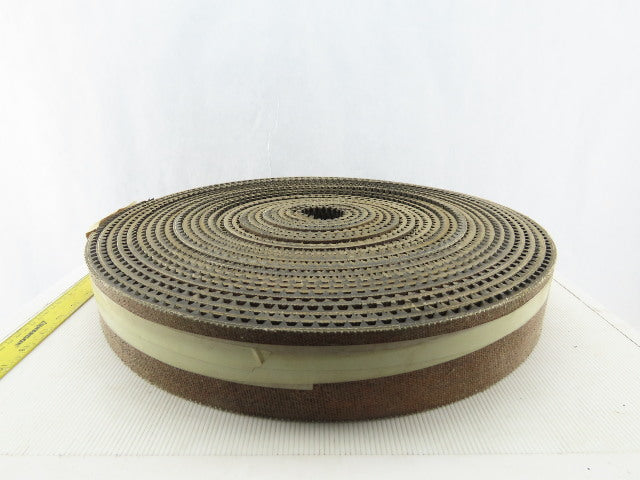 2-3/4" Woven Back 2 Ply Diamond Cleat Incline Decline 3/8"T Conveyor Belt 63'
