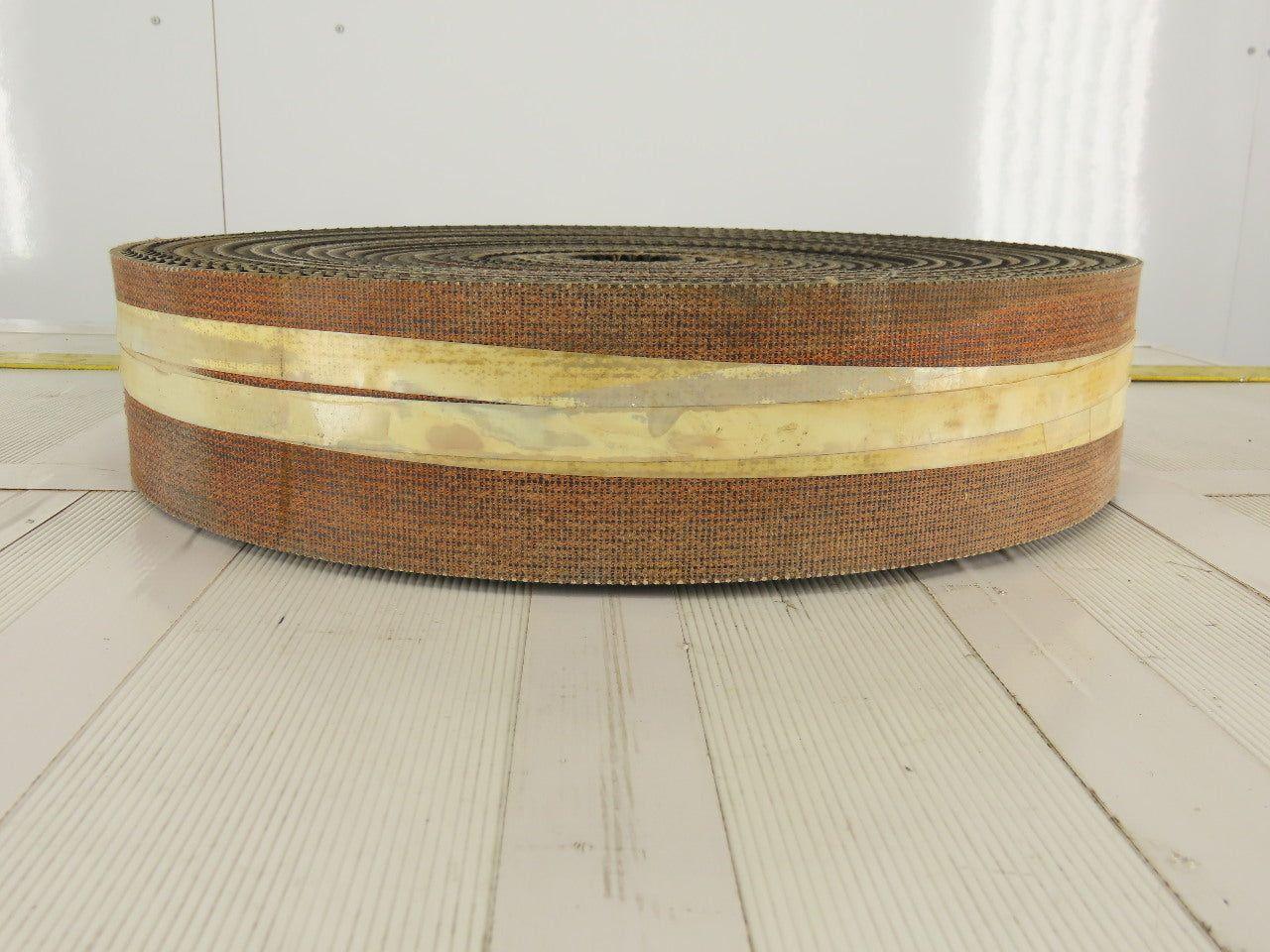 3-3/4" Woven Back 2 Ply Textured Rough Top Incline Conveyor Belt 71'