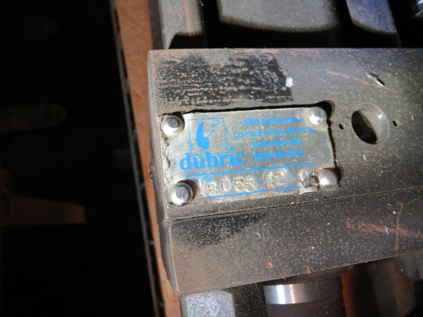 Dubric Hydraulic Cylinder 3-1/4" Bore 20" Stroke