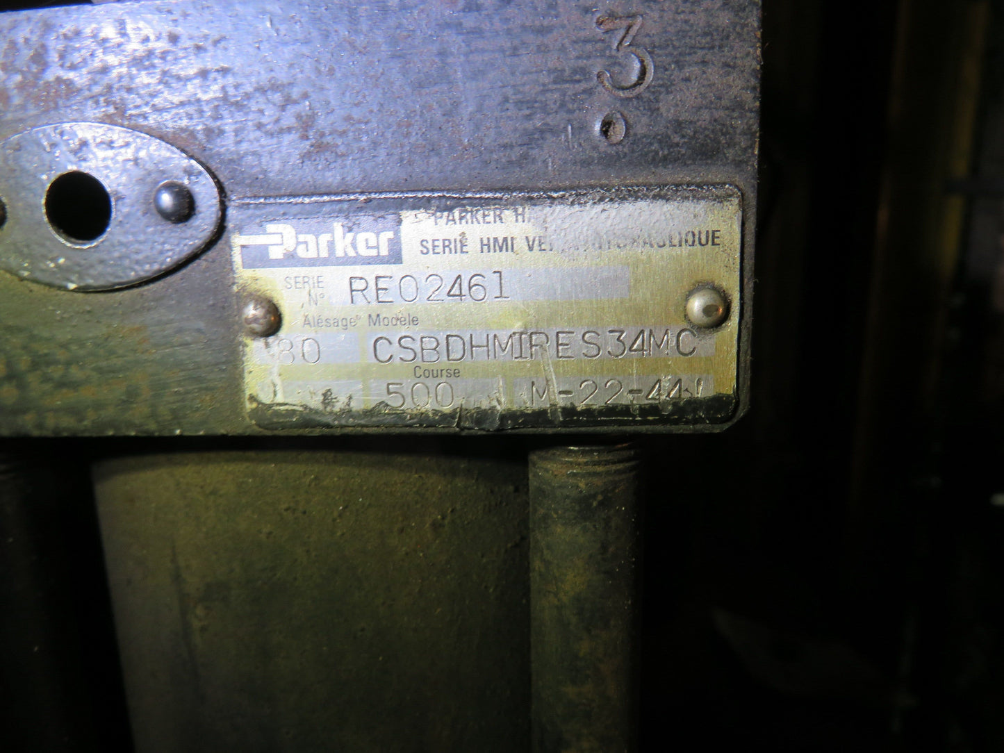 Dubric Hydraulic Cylinder 3-1/4" Bore 20" Stroke