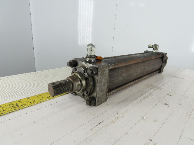 Hydraulic Tie Rod Cylinder 4" Bore 18" Stroke Double Acting Clevis End