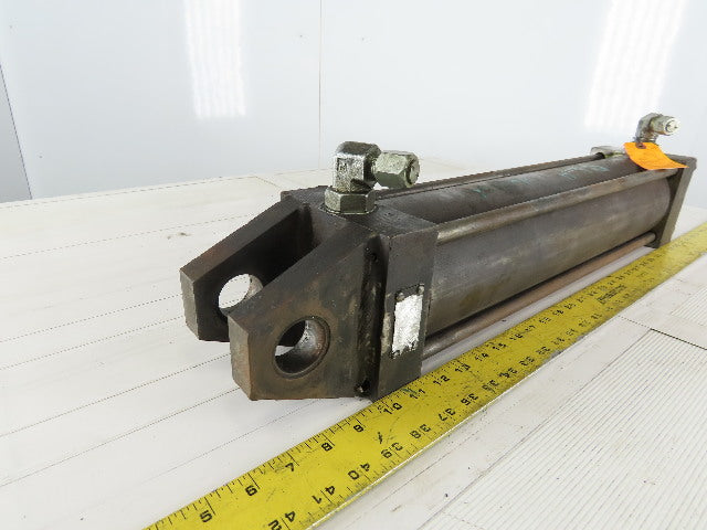 Hydraulic Tie Rod Cylinder 4" Bore 18" Stroke Double Acting Clevis End