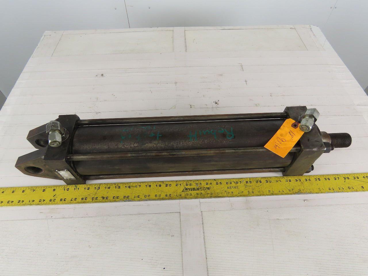 Hydraulic Tie Rod Cylinder 4" Bore 18" Stroke Double Acting Clevis End