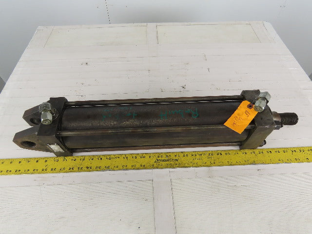 Hydraulic Tie Rod Cylinder 4" Bore 18" Stroke Double Acting Clevis End