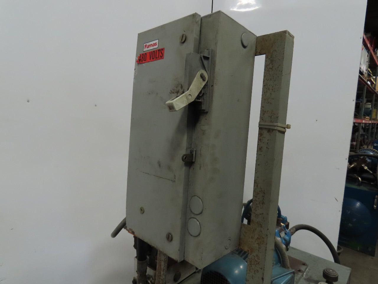 Vickers 5Hp Hydraulic Power Unit 65 Gallon W/PVQ10 A2R SE1S 10 Pump 208-230/460V