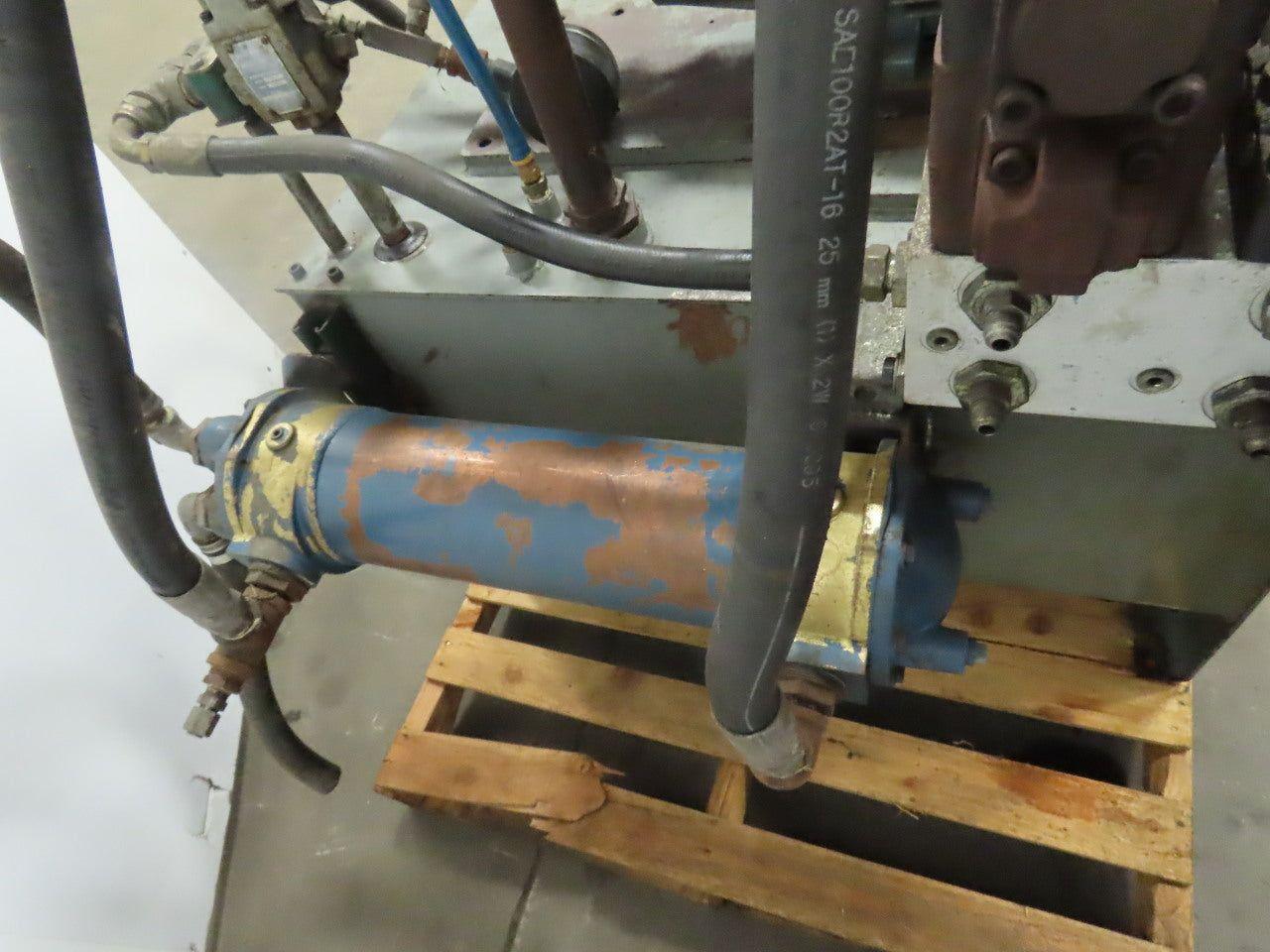 Vickers 5Hp Hydraulic Power Unit 65 Gallon W/PVQ10 A2R SE1S 10 Pump 208-230/460V