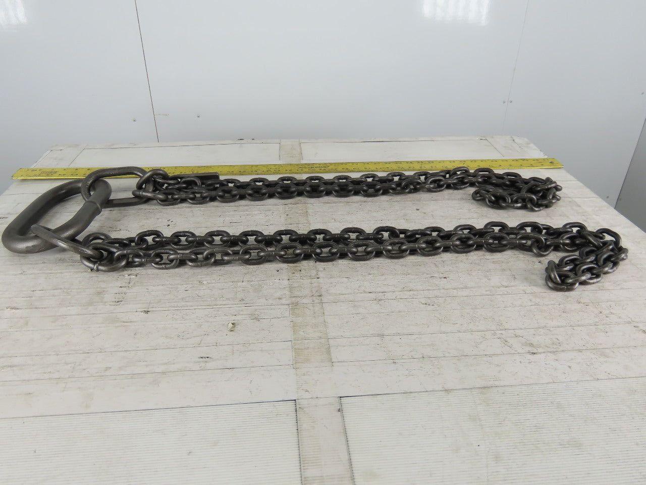 ACCO 77C3054 Double Basket Continuous Chain Sling 3/8" X 4'5" 17100Lb at 60°