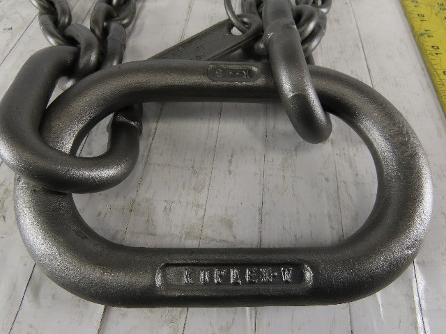 ACCO 90T4693 Double Basket Continuous Chain Sling 3/8" X 6'1" 18500Lb at 60°