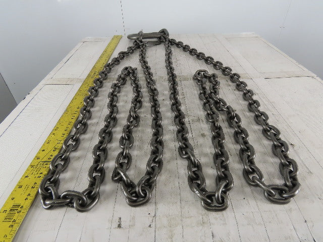 ACCO 90T4693 Double Basket Continuous Chain Sling 3/8" X 6'1" 18500Lb at 60°