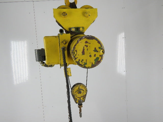 Robbins & Myers 1/2 Ton Electric Cable Hoist 220/440V 3Ph 13' Lift 16FPM Trolley