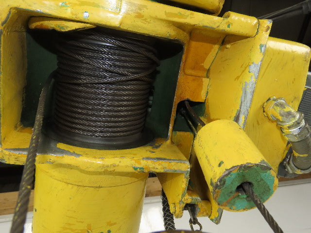 Robbins & Myers 1/2 Ton Electric Cable Hoist 220/440V 3Ph 13' Lift 16FPM Trolley