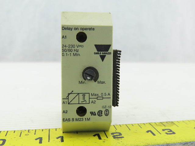 CARLO GAVAZZI ECSSM231M Mini Timer Delay On 0.1-1 Min 24-230V