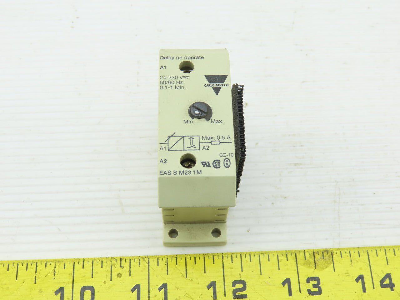 CARLO GAVAZZI ECSSM231M Mini Timer Delay On 0.1-1 Min 24-230V