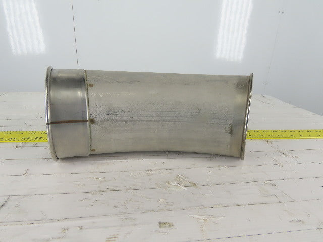 6" Stainless Steel 30° Elbow Rolled Ends Quick Connect