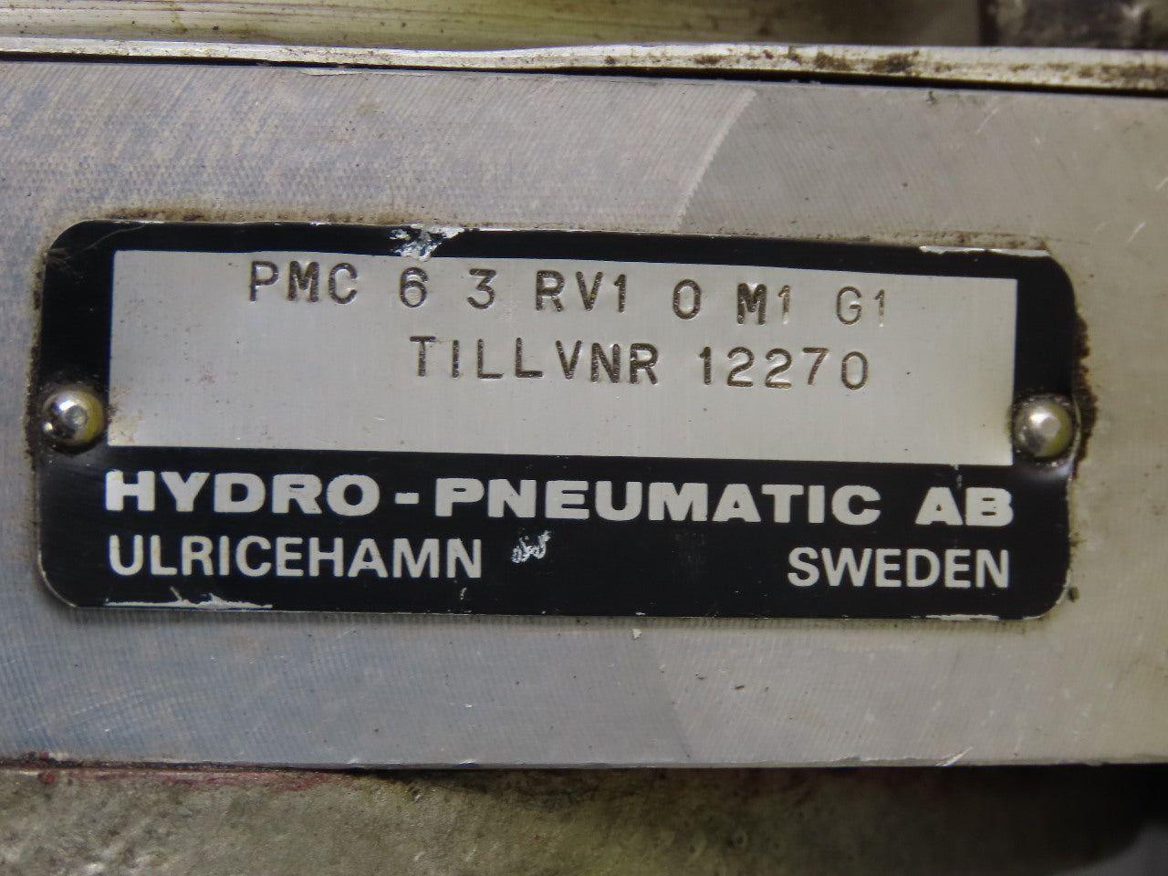 Hydro Pneumatics PMC 6 3 RVI OM1 G1 Hydraulic Power Unit W/Valve Stack 460V 3Ph