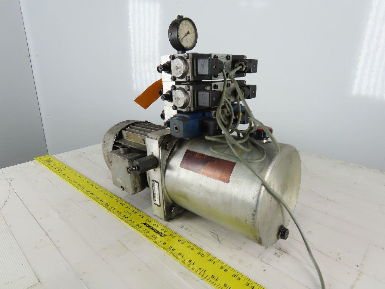 Hydro Pneumatics PMC 6 3 RVI OM1 G1 Hydraulic Power Unit W/Valve Stack 460V 3Ph