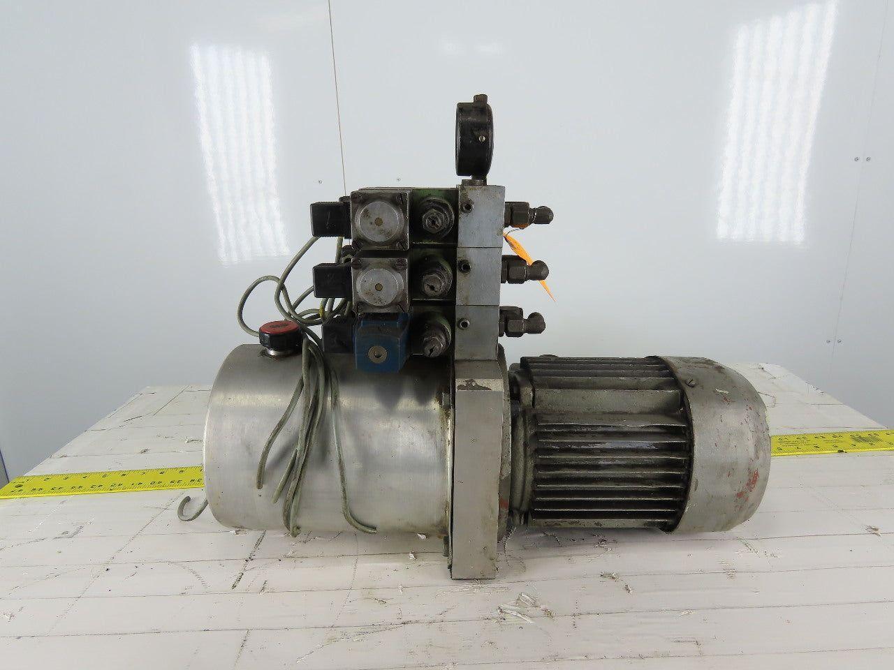 Hydro Pneumatics PMC 6 3 RVI OM1 G1 Hydraulic Power Unit W/Valve Stack 460V 3Ph