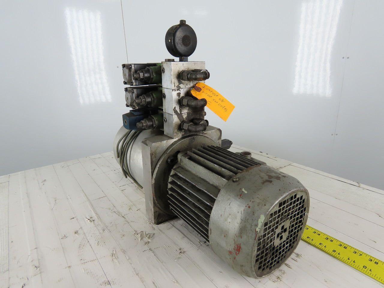 Hydro Pneumatics PMC 6 3 RVI OM1 G1 Hydraulic Power Unit W/Valve Stack 460V 3Ph