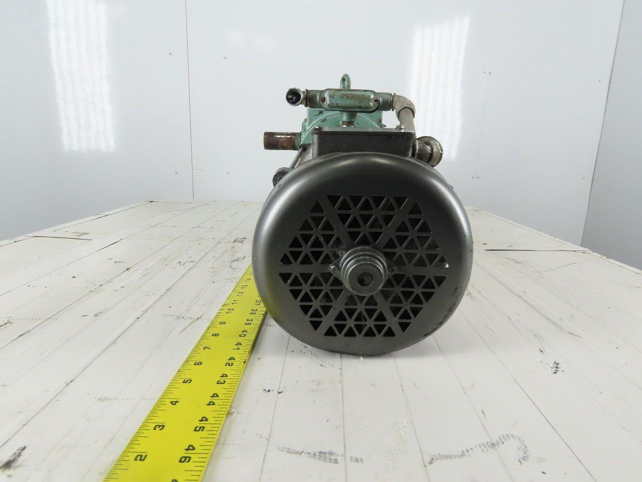 Sew Eurodrive S72LP145 2Hp 180VDC Gear Motor 71.32:1 Ratio Brake Baldor CDP3585