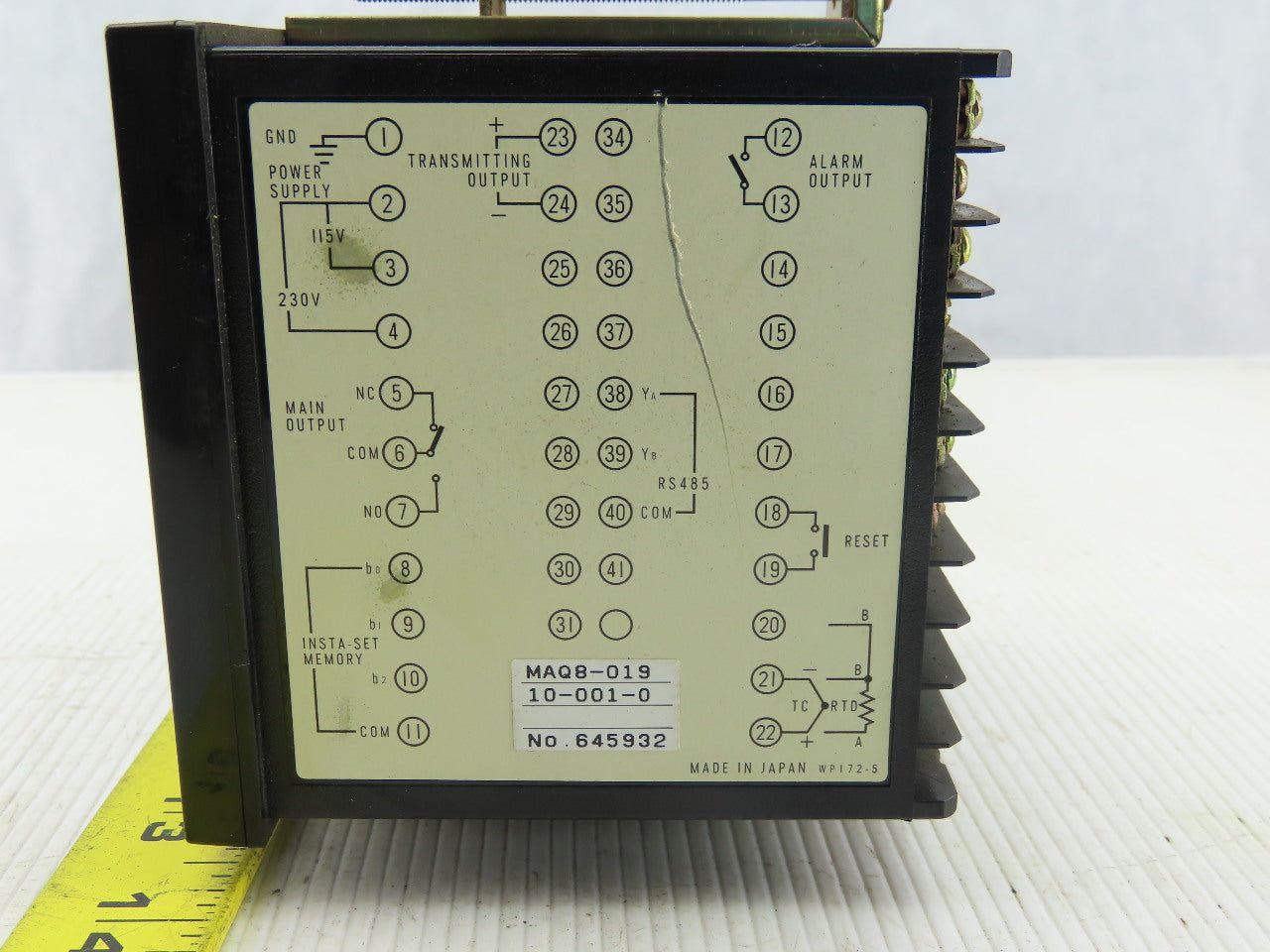 Barber Coleman MAQ 8-01900-001-0 Limitrol Temperature Controller 1/4 DIN