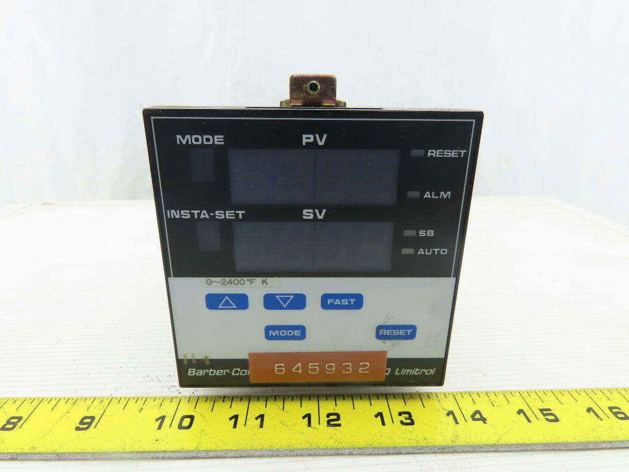 Barber Coleman MAQ 8-01900-001-0 Limitrol Temperature Controller 1/4 DIN