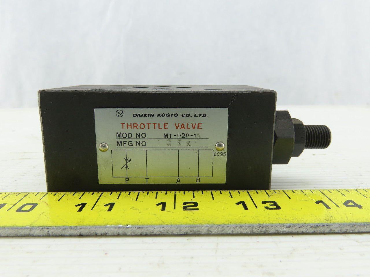 Daikin MT-02P-1 Hydraulic Throttle Valve Flow Control