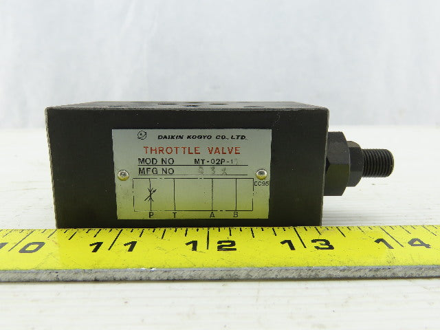 Daikin MT-02P-1 Hydraulic Throttle Valve Flow Control
