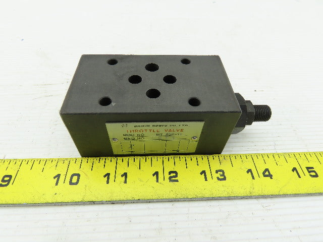 Daikin MT-02P-1 Hydraulic Throttle Valve Flow Control