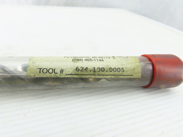 Brisbois Tool 9/16" Carbide 2 Flute Spiral Mill Drill Bit 9/16" Shank 12" OAL