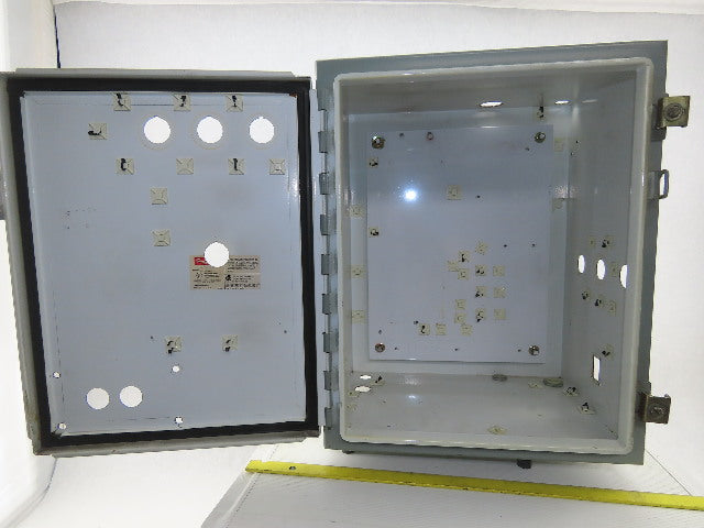 Hoffmann A-201612LP 20x16x12" Steel Electrical Enclosure Wall Mount W/Back Plate