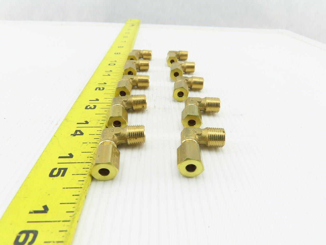 LEGRIS 0109 04 10 4mm Compression x Male BSPT Brass 90 Degree Elbow Lot of 10
