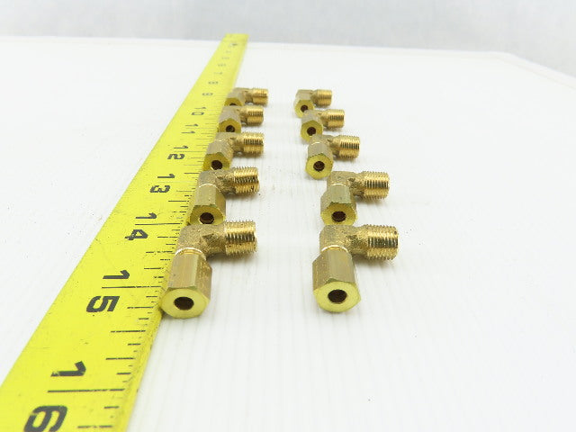 LEGRIS 0109 04 10 4mm Compression x Male BSPT Brass 90 Degree Elbow Lot of 10