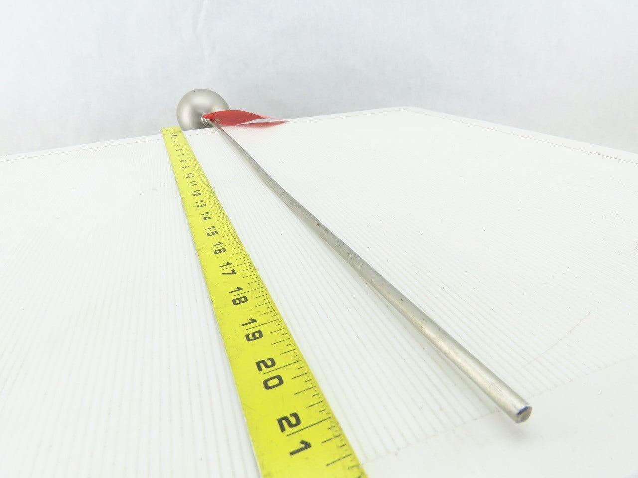 55-3-316 3" Dia. 316 Stainless Steel Float Ball W/ 1/4"x24" Long Rod