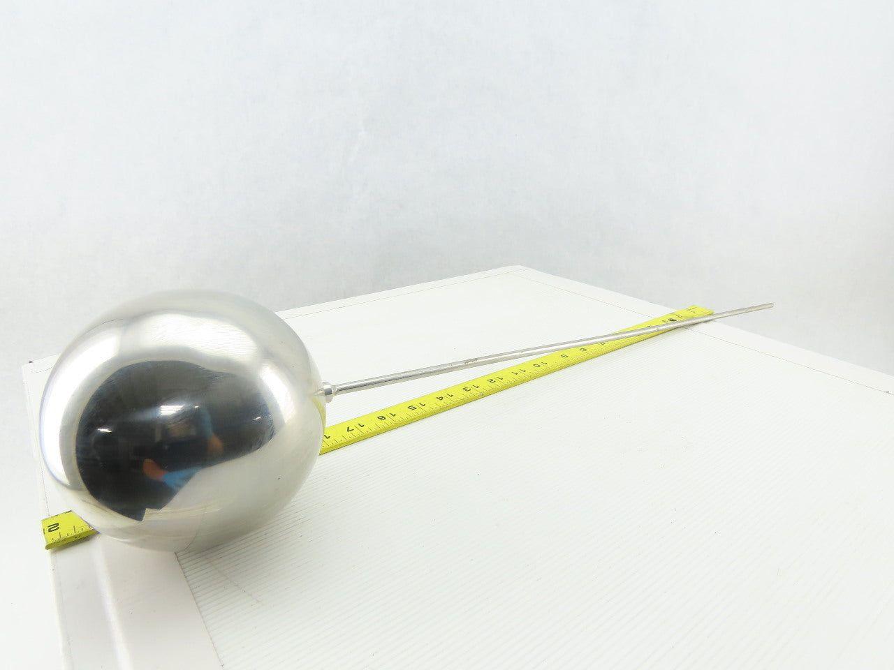 55-2-316L 5" Dia. 24Ga 316 Stainless Steel Float Ball W/ 1/4"x24" Long Rod
