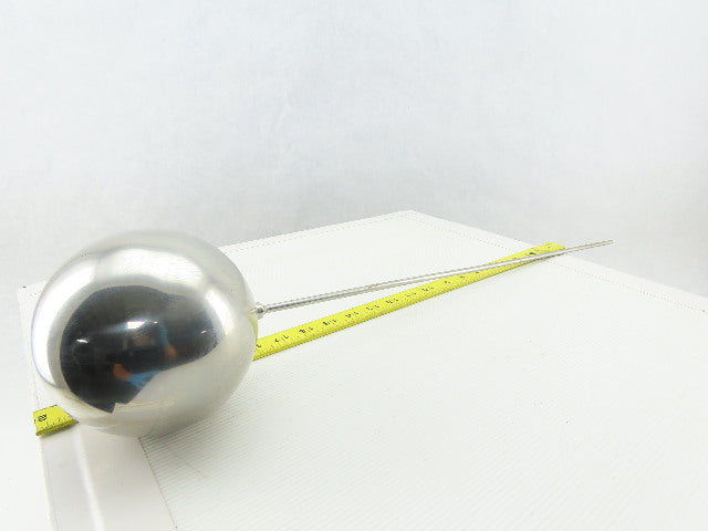 55-2-316L 5" Dia. 24Ga 316 Stainless Steel Float Ball W/ 1/4"x24" Long Rod