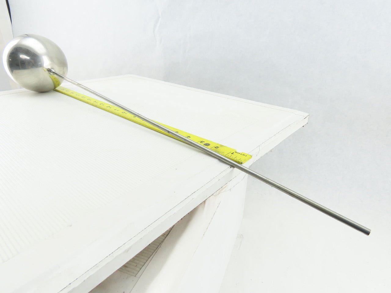 55-2-316L 5" Dia. 24Ga 316 Stainless Steel Float Ball W/ 1/4"x24" Long Rod