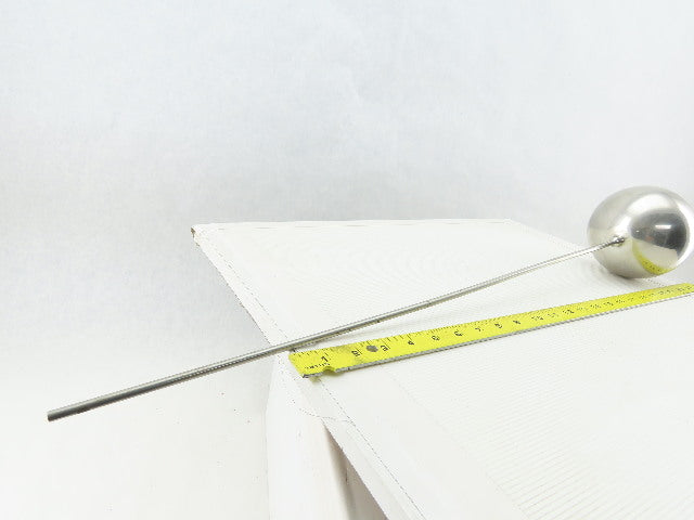 55-2-316L 5" Dia. 24Ga 316 Stainless Steel Float Ball W/ 1/4"x24" Long Rod