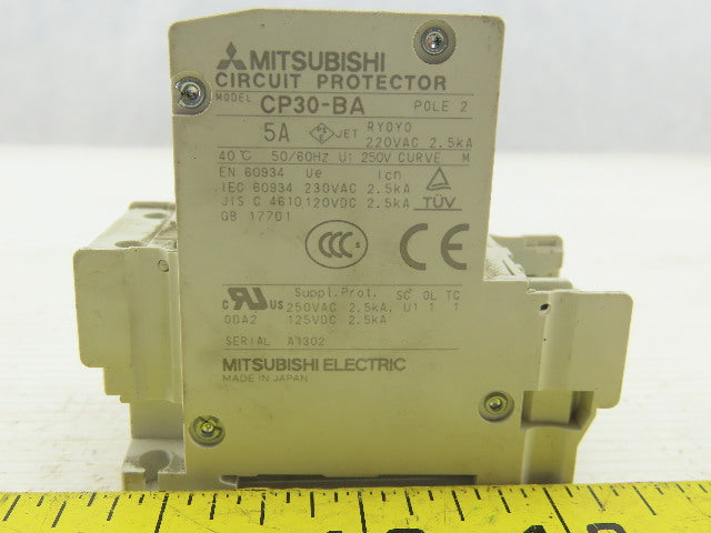 Mitsubishi CP30-BA 5A Circuit Protector 2 Poles 220V
