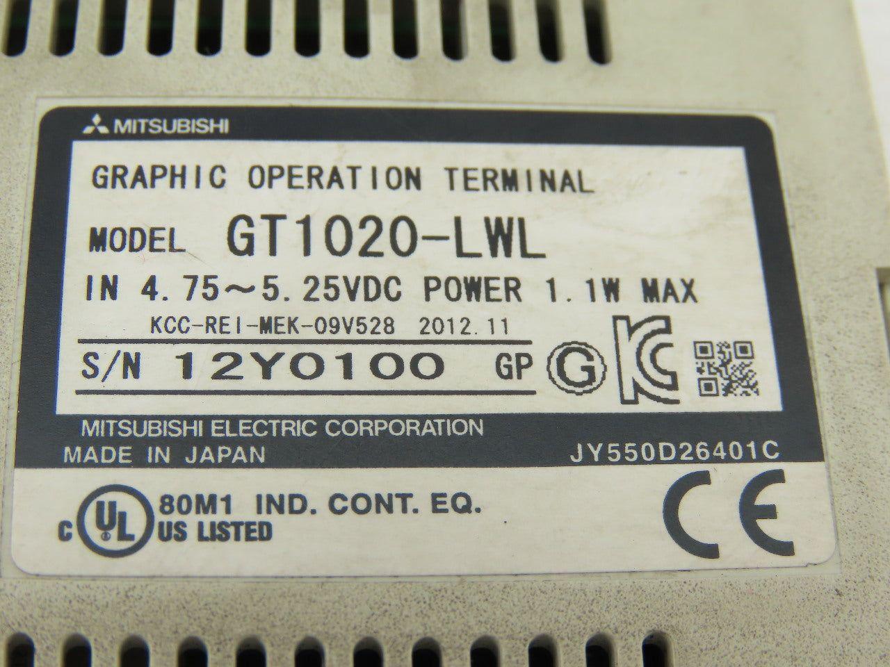 Mitsubishi GT1020-LWL Operator Interface Terminal