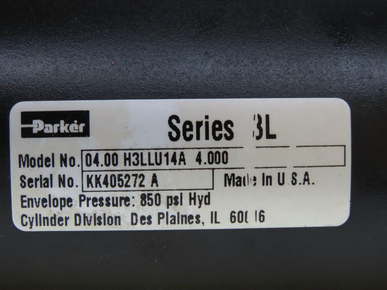 Parker 04.00 H3LLU14A 4.00 Series 3L Hydraulic Cylinder 4" Bore 4" Stroke
