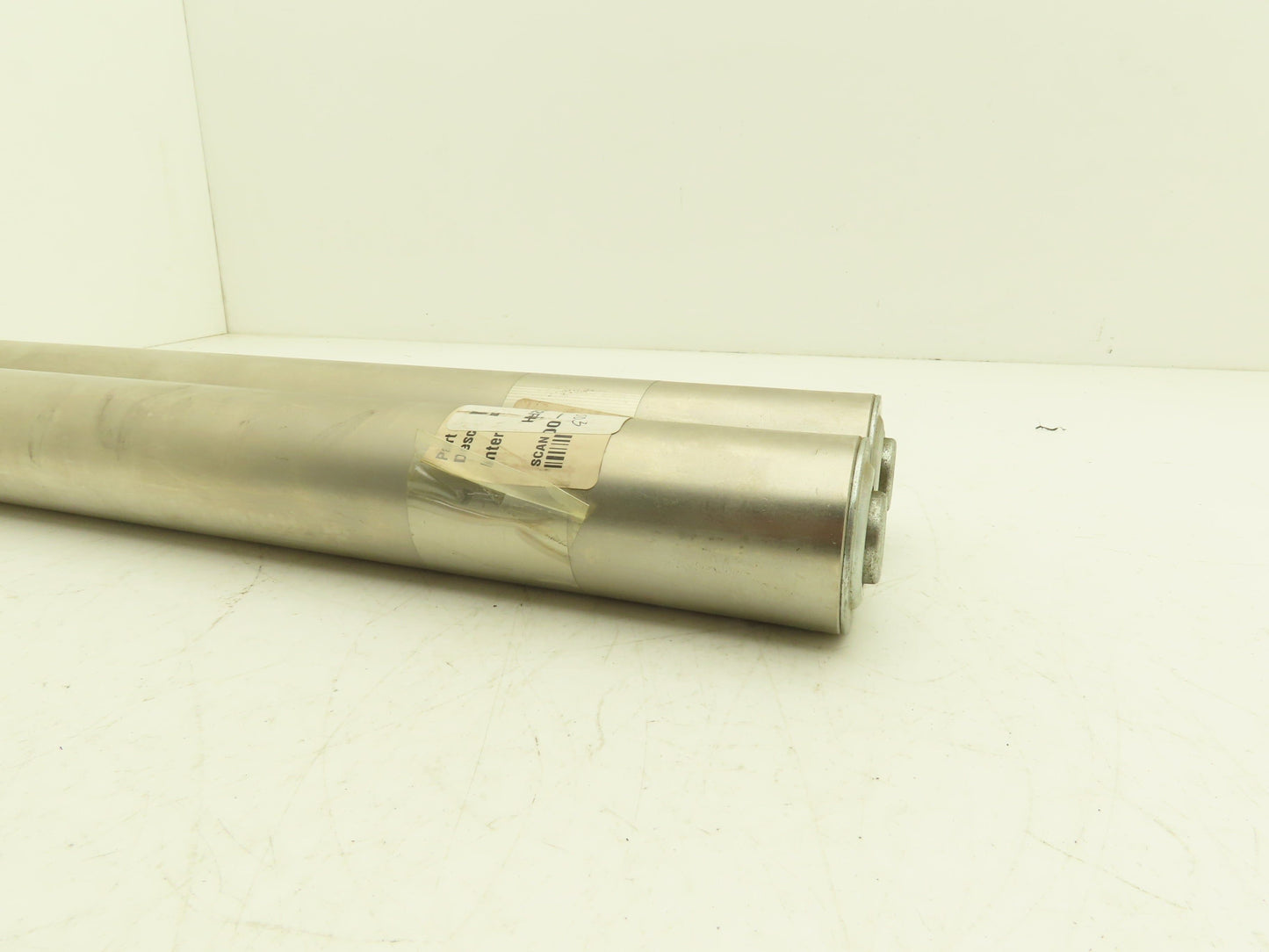2" Gravity Conveyor Idler Roller 20"BF 7/16" Hex Bore Steel Lot of 2