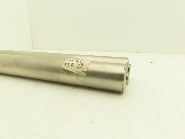 2" Gravity Conveyor Idler Roller 20"BF 7/16" Hex Bore Steel Lot of 2