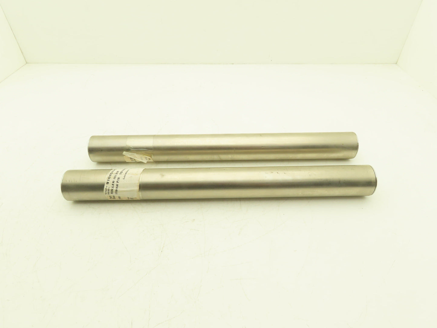 2" Gravity Conveyor Idler Roller 20"BF 7/16" Hex Bore Steel Lot of 2