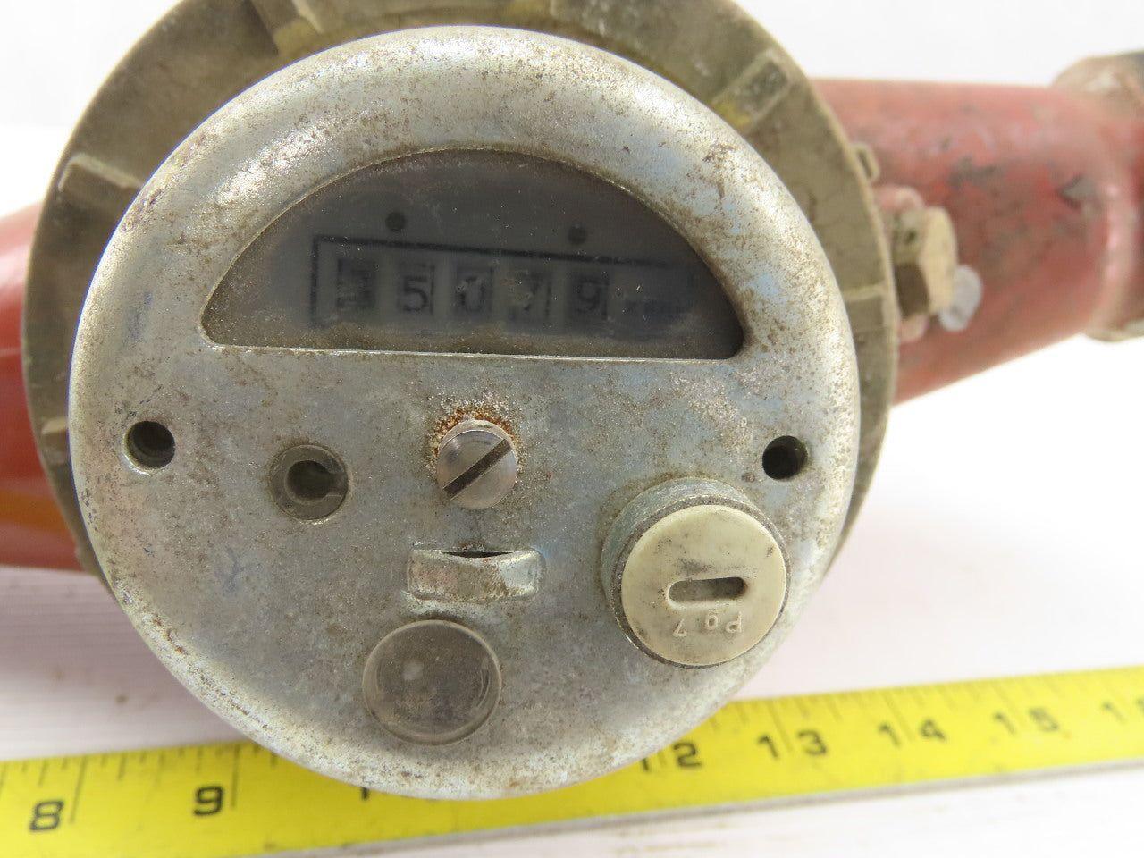 Carlon Type 413 Water Meter 1-1/2" Flow Range 3-85GPM 277PSI