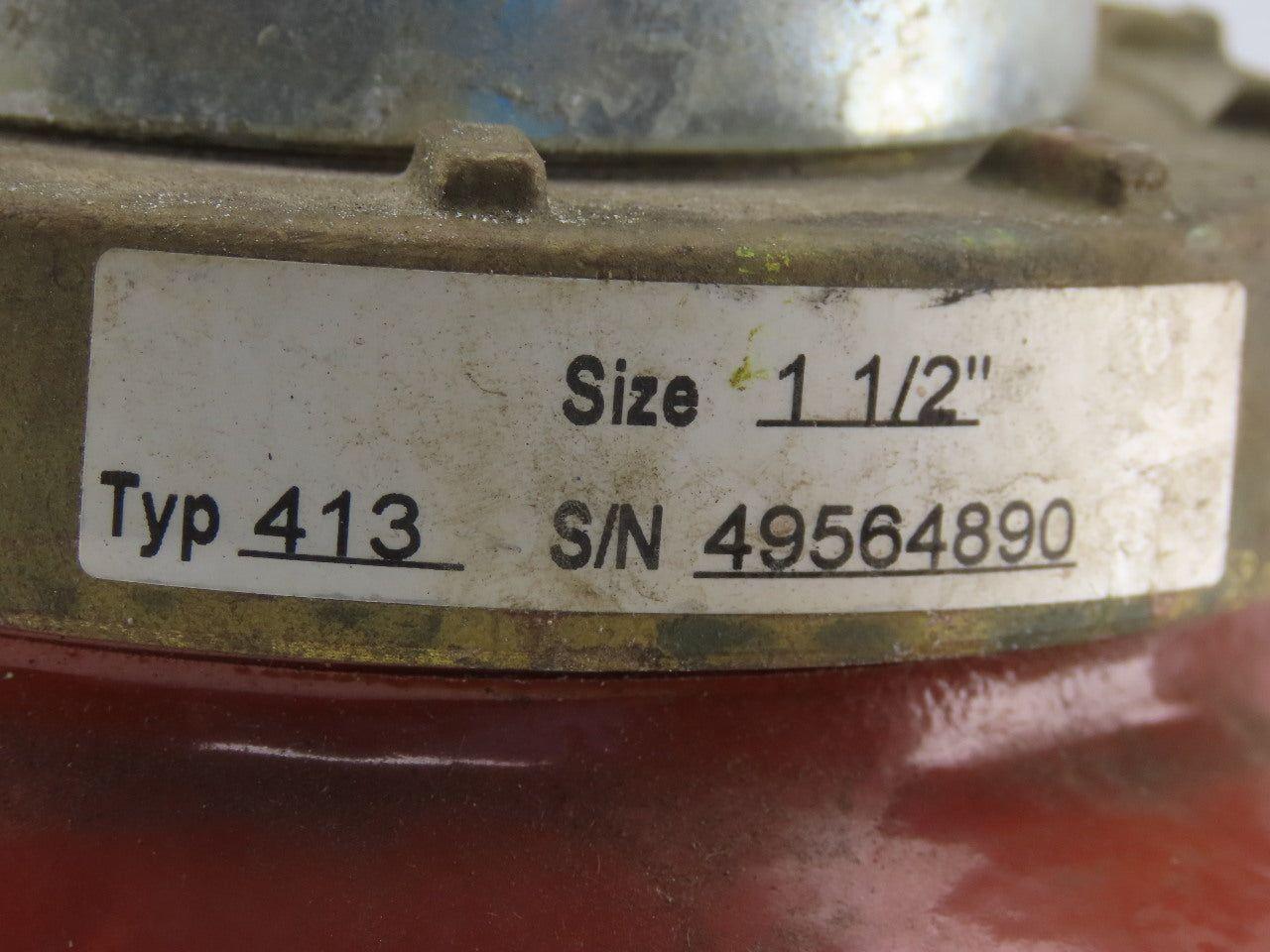 Carlon Type 413 Water Meter 1-1/2" Flow Range 3-85GPM 277PSI