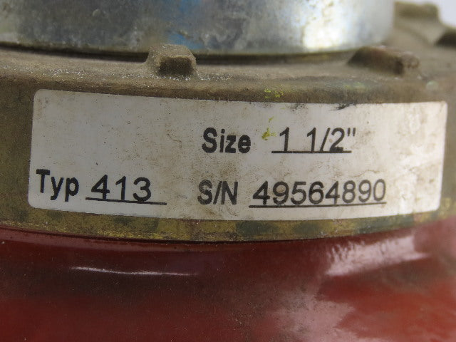 Carlon Type 413 Water Meter 1-1/2" Flow Range 3-85GPM 277PSI