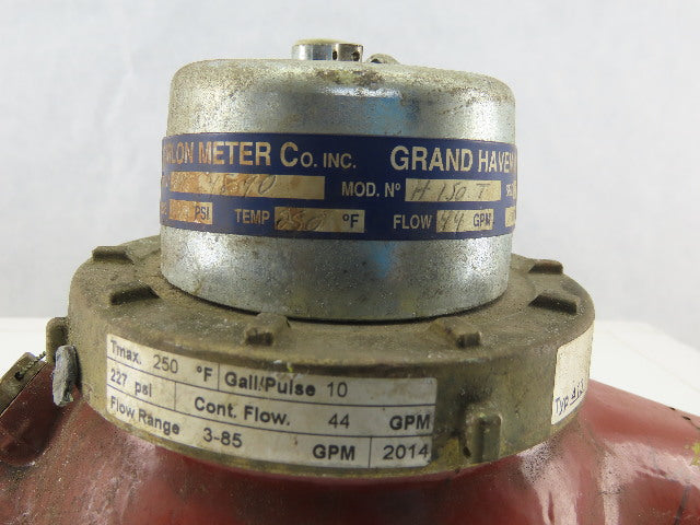 Carlon Type 413 Water Meter 1-1/2" Flow Range 3-85GPM 277PSI