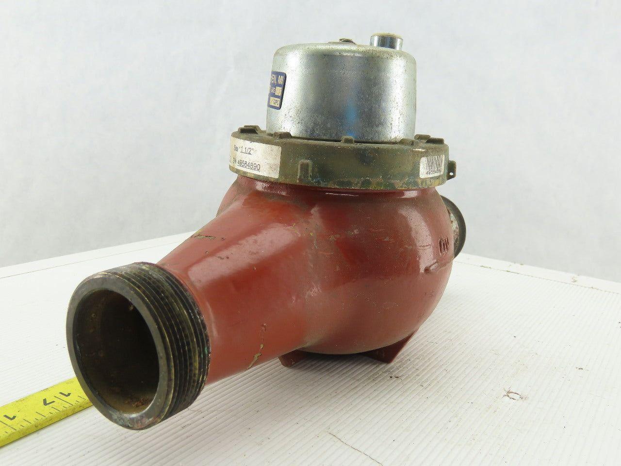Carlon Type 413 Water Meter 1-1/2" Flow Range 3-85GPM 277PSI