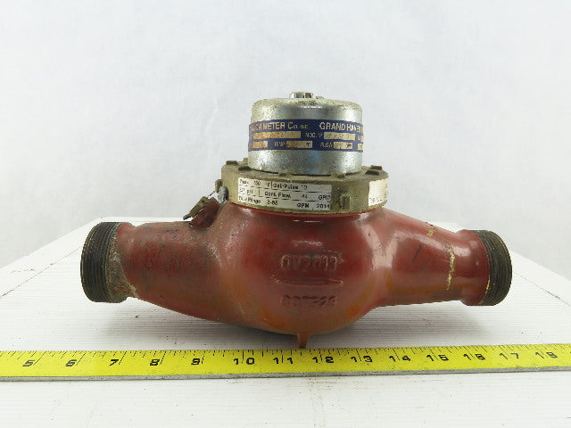Carlon Type 413 Water Meter 1-1/2" Flow Range 3-85GPM 277PSI